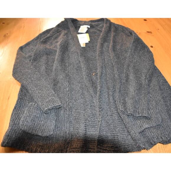 Matty M Cardigan Sweater, Dark Charcoal Gray, Women's Small, NWT - Picture 4 of 8